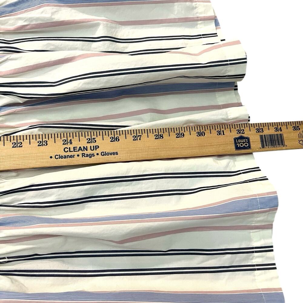 A New Day Striped Poplin Midi Skirt XXL Tiered Colorful Preppy Casual Pull On - Picture 9 of 10